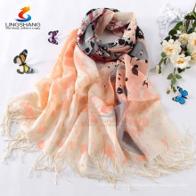 multi colour 100% Wool Pashmina scarves long Women beautiful soft wrap shawl